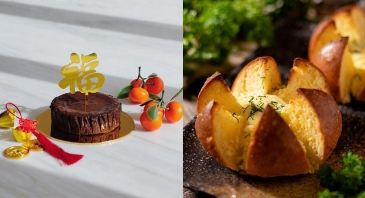cheese cake and garlic bread feature image