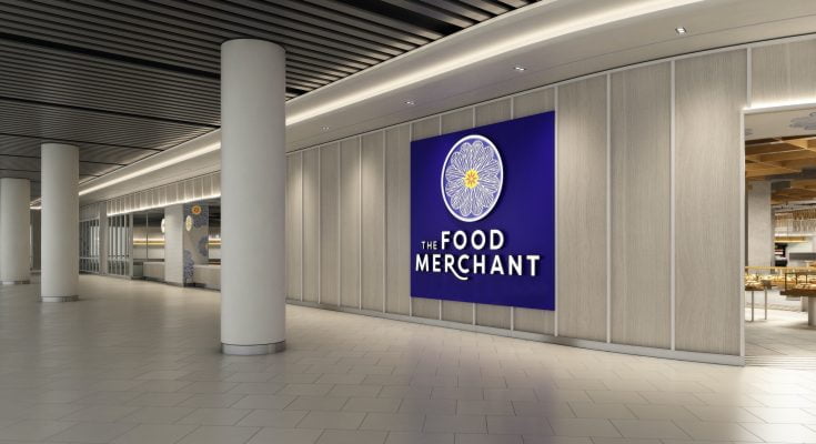 The food merchant opens in pavilion