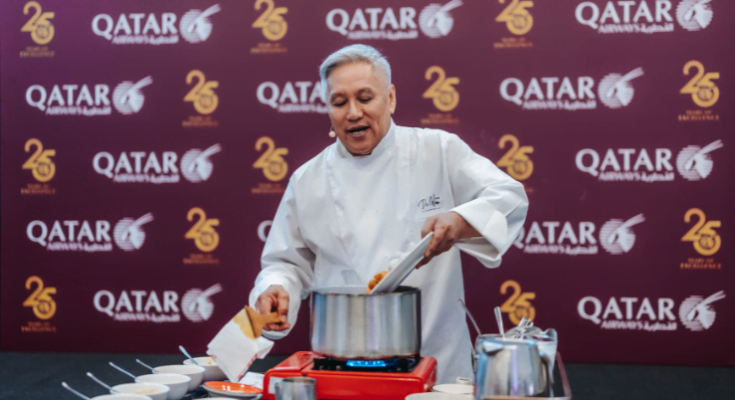 Qatar Airways Has Launched New Business Class Menu by Chef Wan